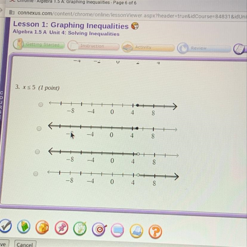 What is the graph of the inequality-example-1