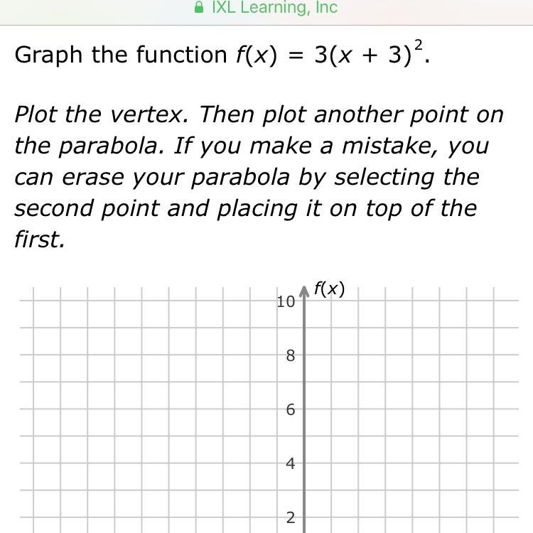 Graph the function f(x)=3(x+3)^2-example-1