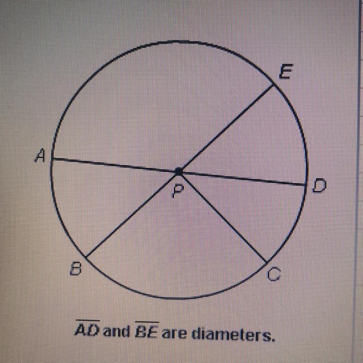 In circle P, which pair of arcs are adjacent arcs?-example-1