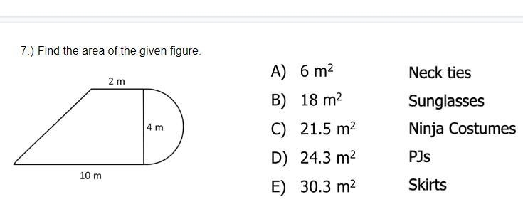 Find the area of the given figure. show your work please!-example-1