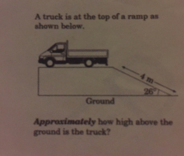 Approximately how high above the ground is the truck?-example-1