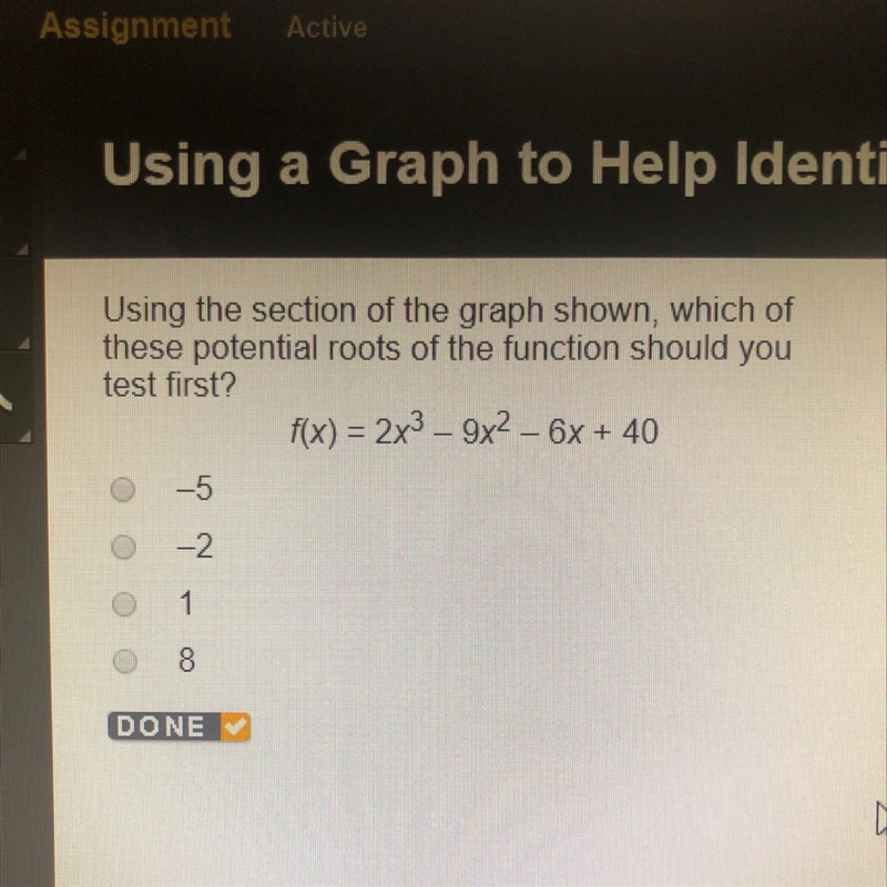 F(x) 2x^3 -9x^2-6x+40-example-1