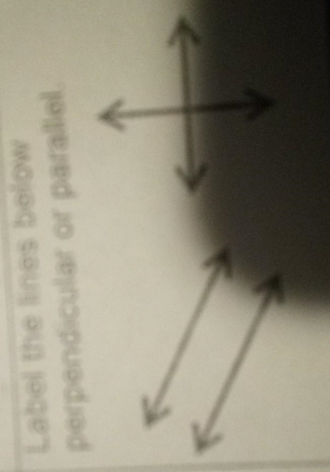 Label the lines below perpendicular or parallel.​-example-1