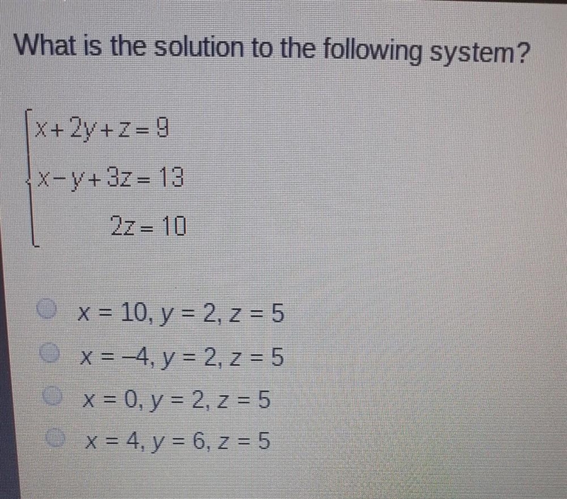 What is the solution to the following system?​-example-1