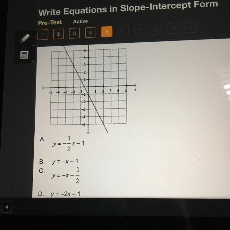 Which of the following equations corresponds to the graph below-example-1