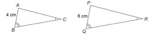 HELP ASAPPPP!!!!!!! 1. In the figure below, ABC ~ PQR. If the area of ABC is 40 cm-example-1