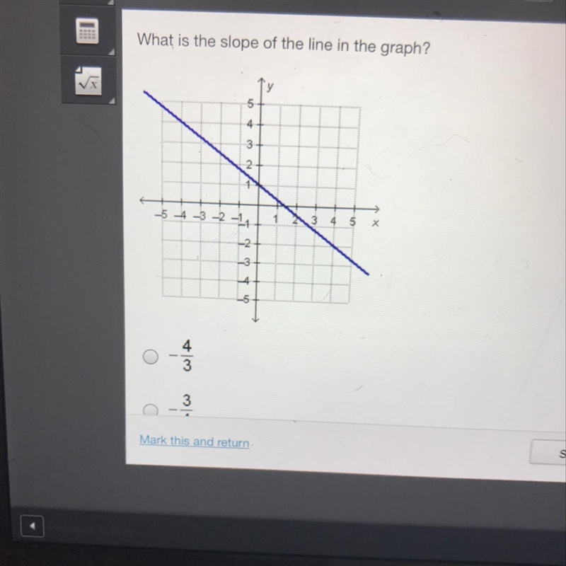 What is the slope of the line in the graph?-example-1