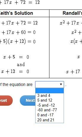 Three students used factoring to solve a quadratic equation. Jordan's Solution Keith-example-3