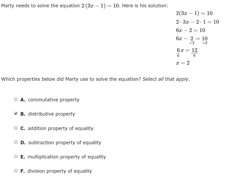 Which properties did Marty use? Thank you very much!!-example-1