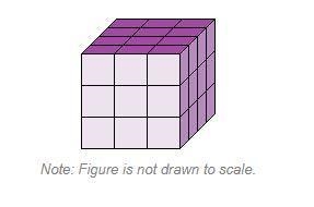 The prism below is made of cubes which measure of a foot on one side. What is the-example-1