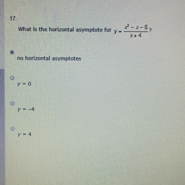 What is the horizontal asymptote??? Math 3!! 10 points HELP NEEDED-example-1