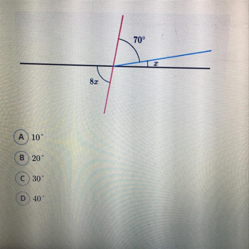 Solve for x in the diagram below.-example-1