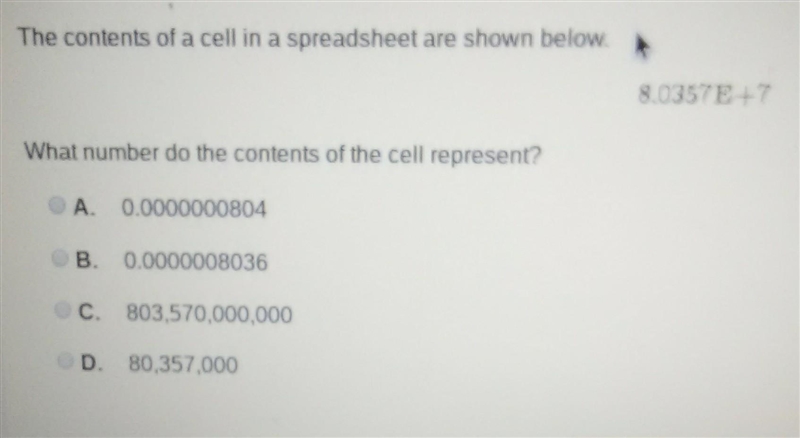 What number do the contents of the cell represent?​-example-1