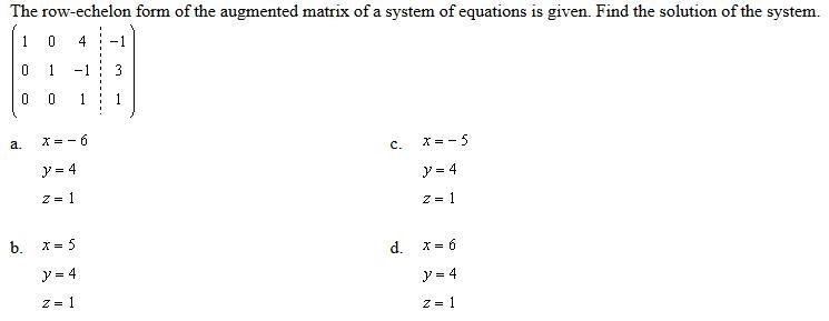 Mathematics question solving for matrices-example-1