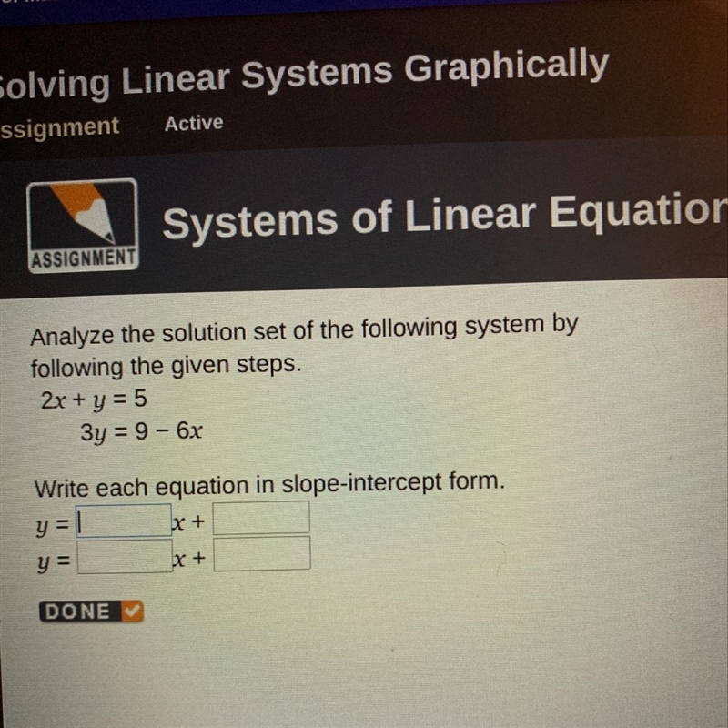 Analyze the solution set for the following system by following the given steps 2X-example-1