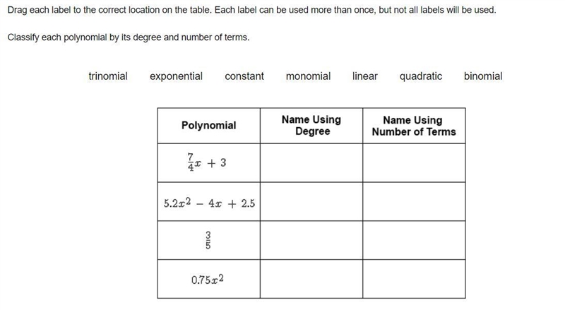 Drag each label to the correct location on the table. Each label can be used more-example-1