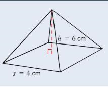 What is the volume of the right square pyramid shown?-example-1