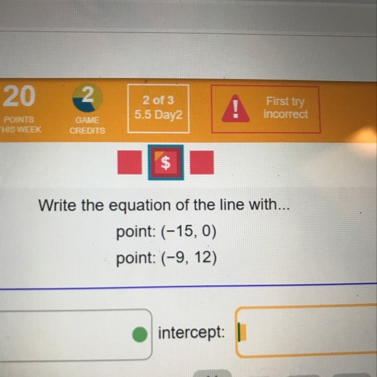 What is my intercept-example-1