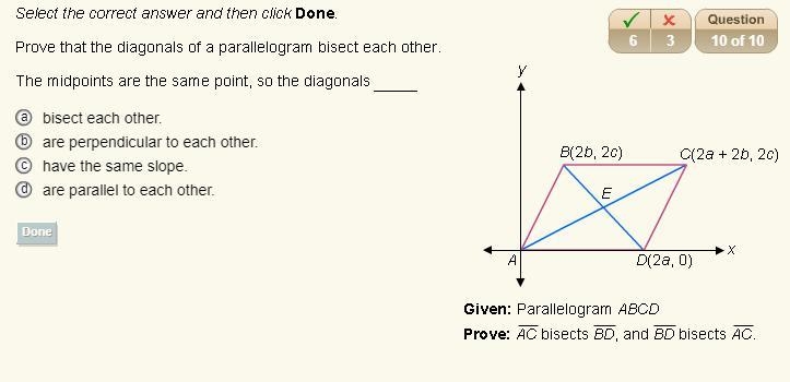 PLEASE HELP, THIS IS REALLY IMPORTANT. PLEASE ANSWER ASAP. Prove that the diagonals-example-1