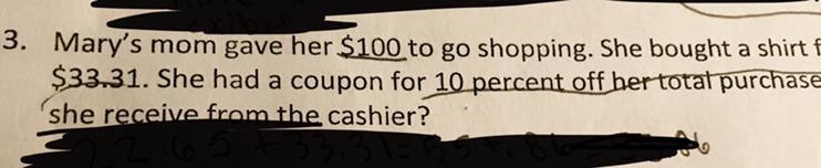 I am stuck on how to do 10 percent of $55.86-example-1