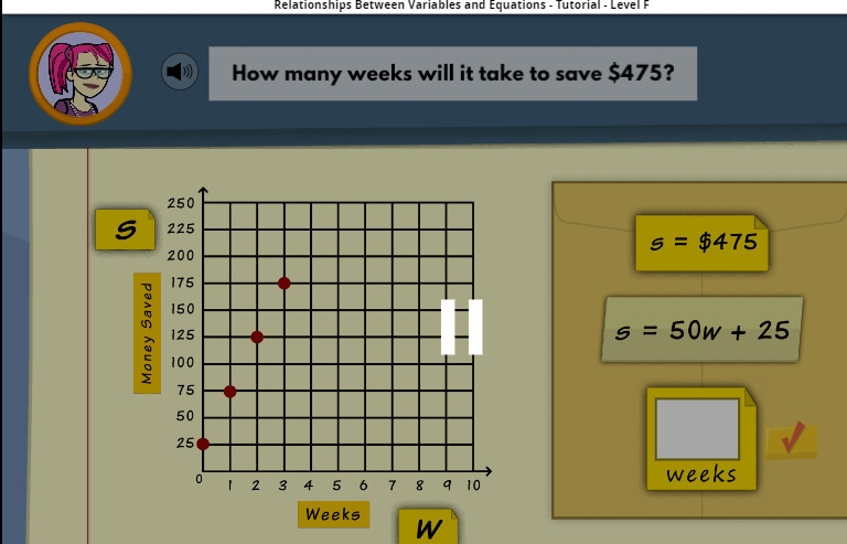 How many weeks will it take to save 475?-example-1