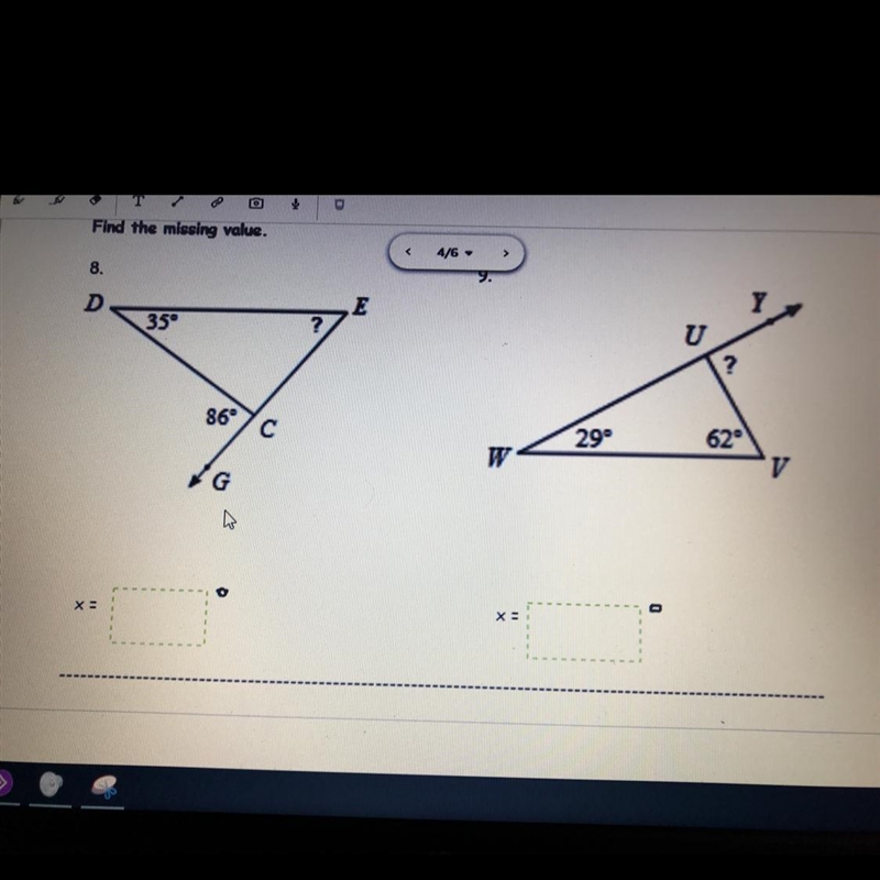 Find the missing value-example-1