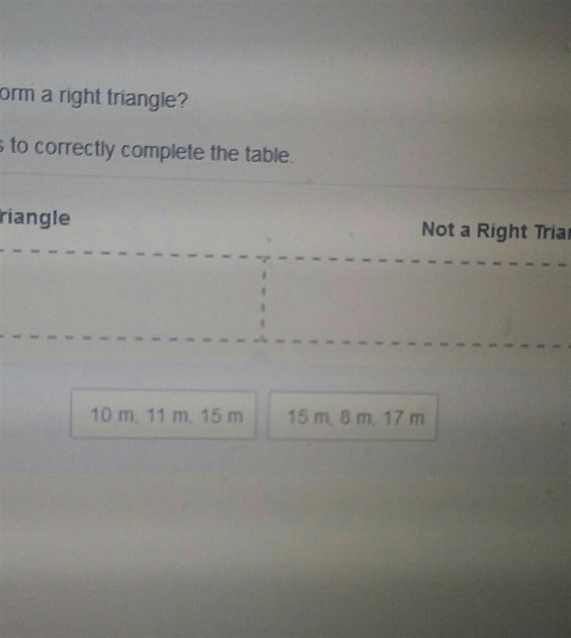 Which one is a right triangle and not a right triangle ​-example-1