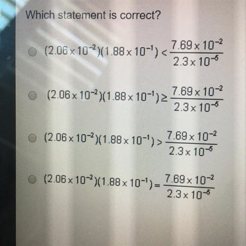 Which statement is correct? (25 POINTS)-example-1