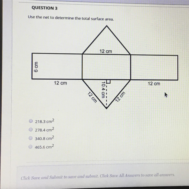 Use the net to determine the total surface area. Please help ASAP-example-1