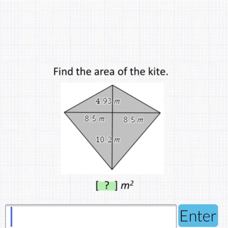 What is the area of the kite?-example-1