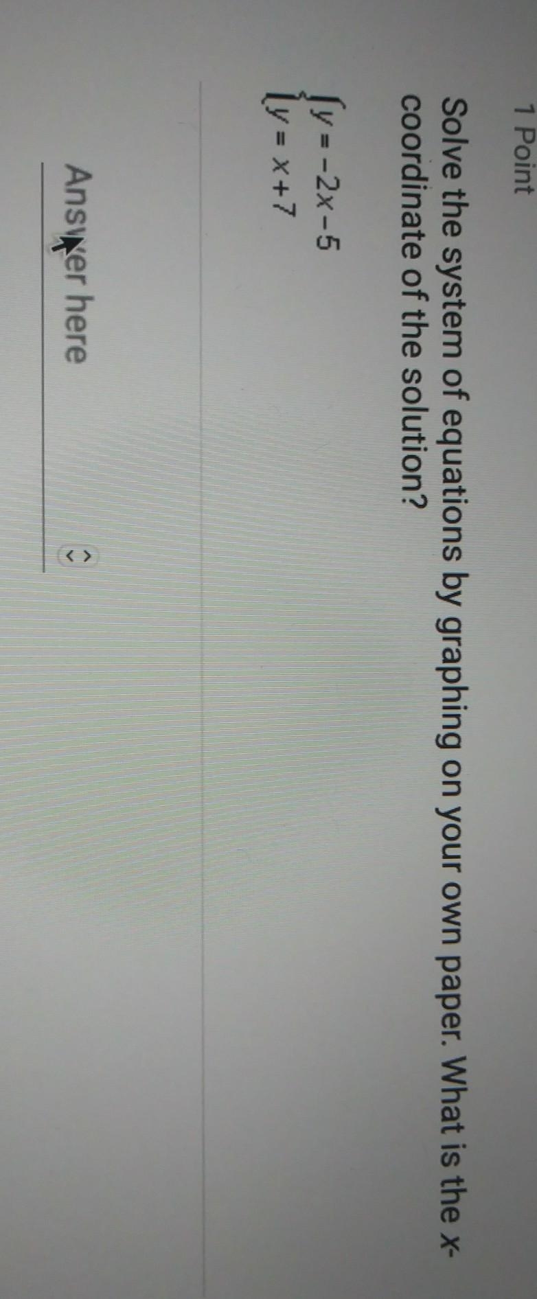 What is the x-coordinate of the solution​-example-1