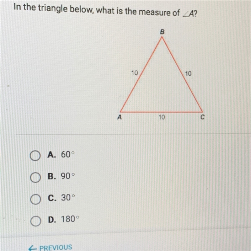 Measure of angle A???-example-1