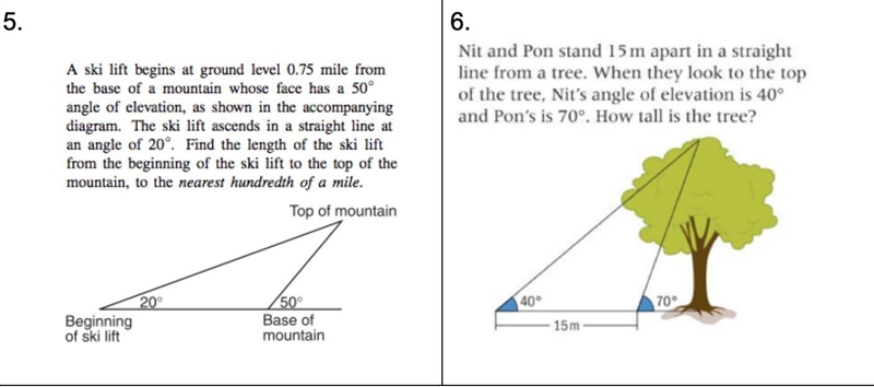 Solve using law of sines or law of cosines!-example-1