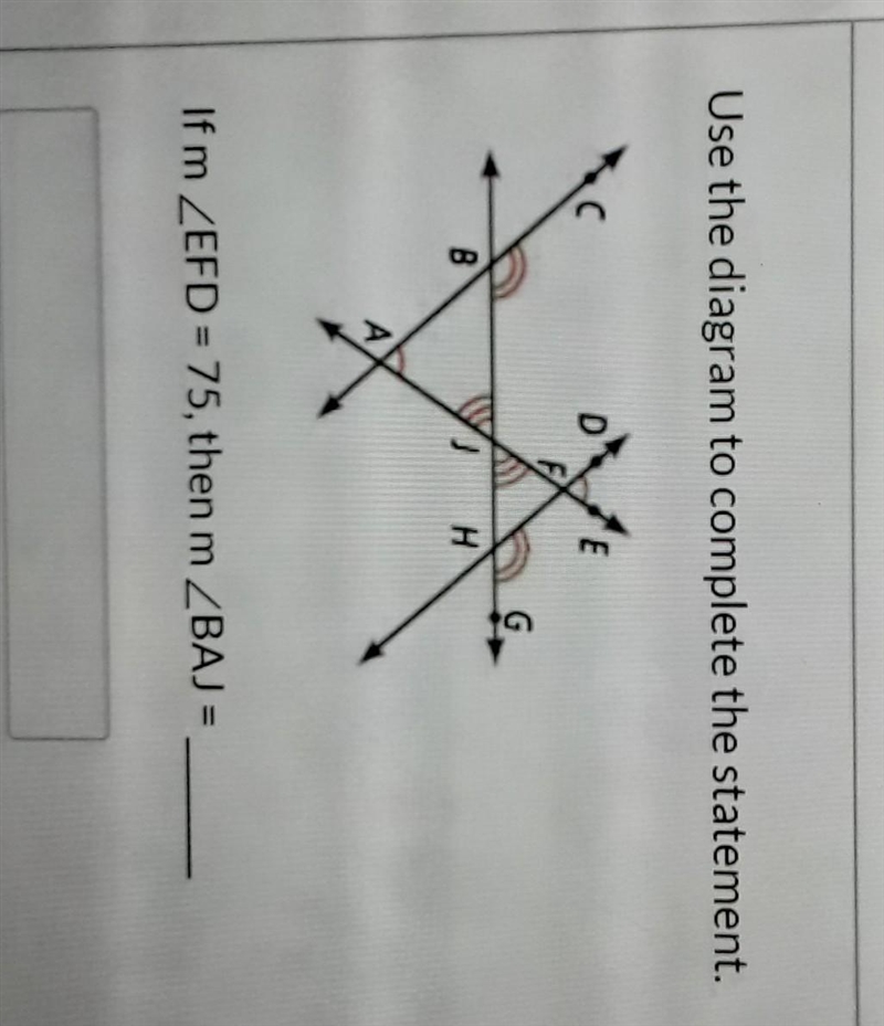 Use the diagram to complete the statement ​-example-1