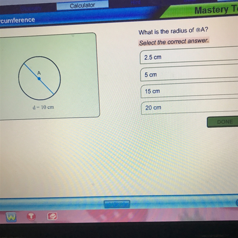 HELP ASAP! What is the radius of A?-example-1