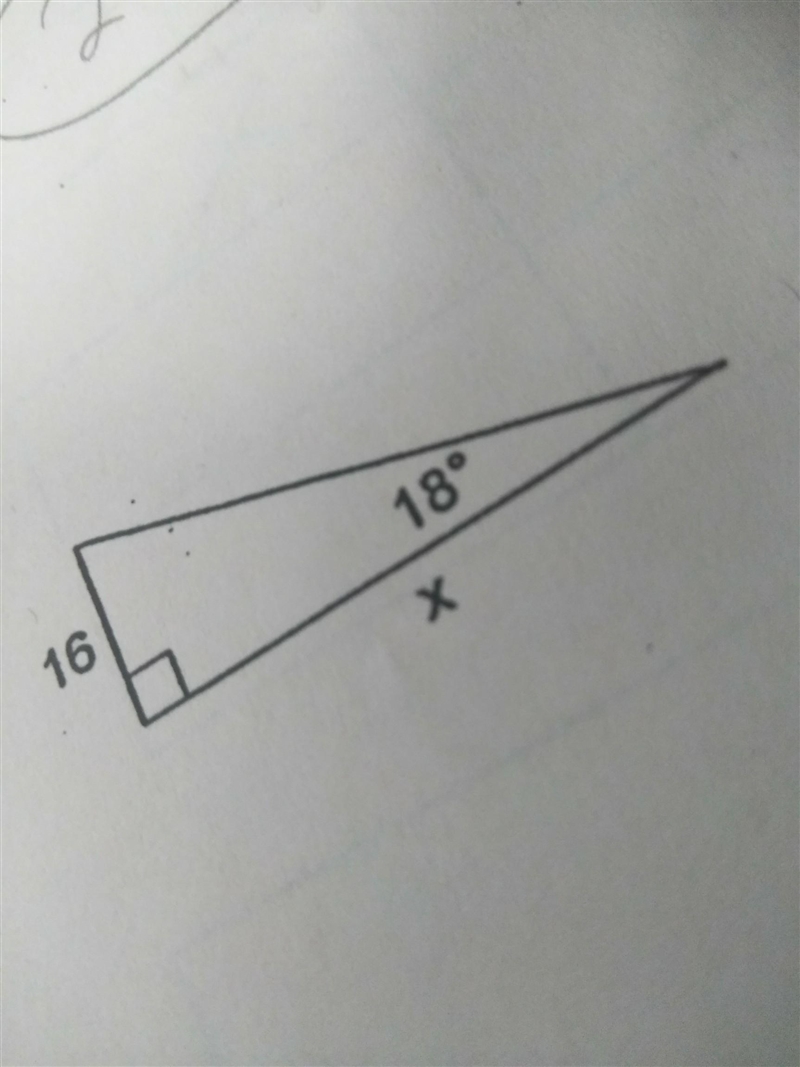 Find the missing side. round to the nearest tenth-example-1