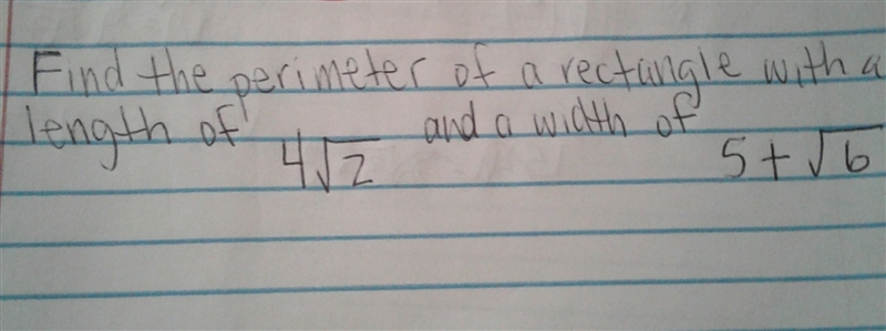 Find the perimeter of a rectangle with a length of-example-1