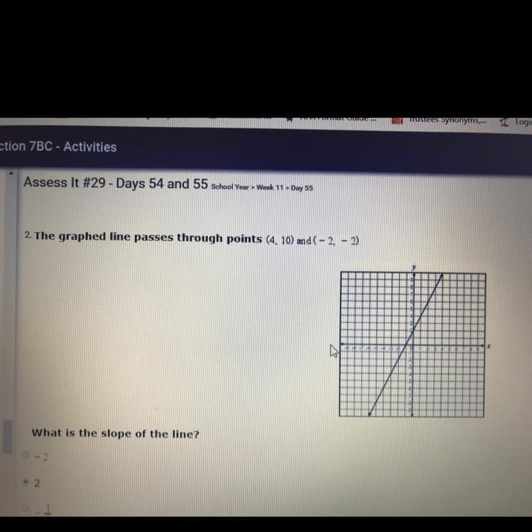 -2 2 -1/2 1/2 Please help ASAP I am not sure what the answer is exactly.-example-1