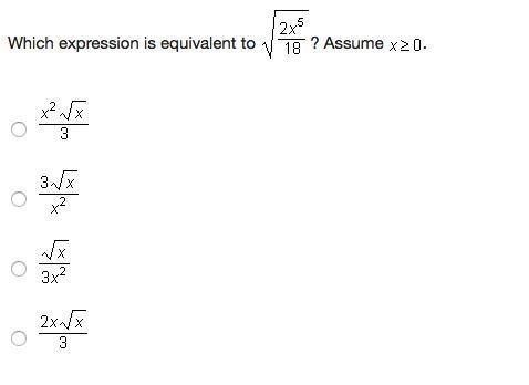 Which expression is equivalent to ?-example-1