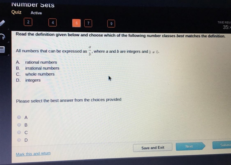 All real numbers that can be expressed as a/b, where a and b are integers at-example-1