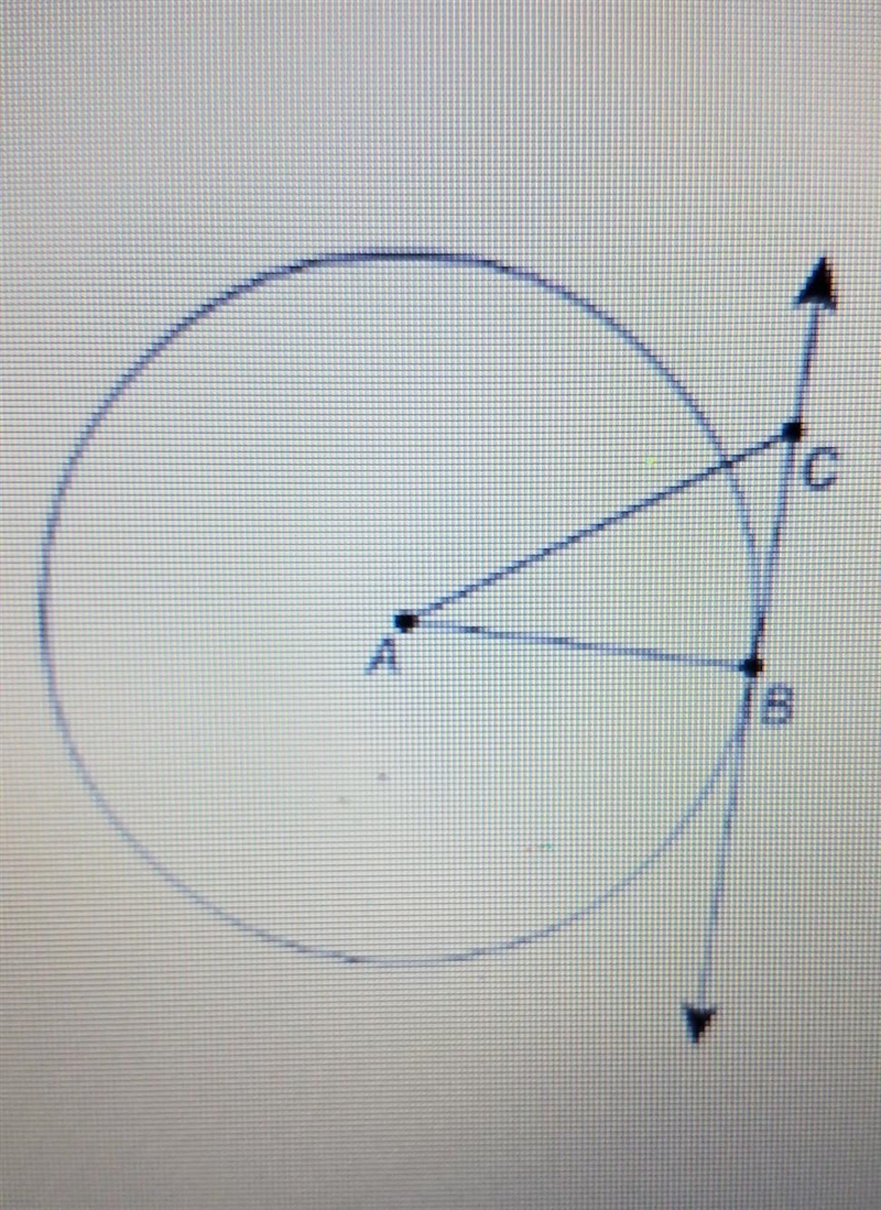 BC is tangent to circle A at point B. What is m2ACB if mZCAB = 22° ? ​-example-1