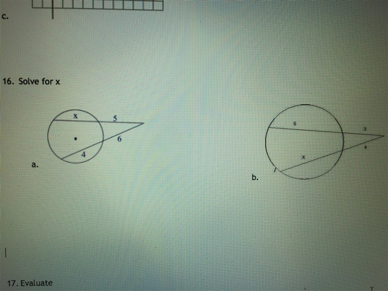 Solve for x. Show work and steps. Geometry-example-1