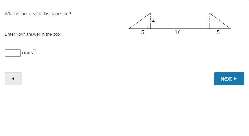 I NEED HELP ASAP! What's the area of this Trapezoid?-example-1