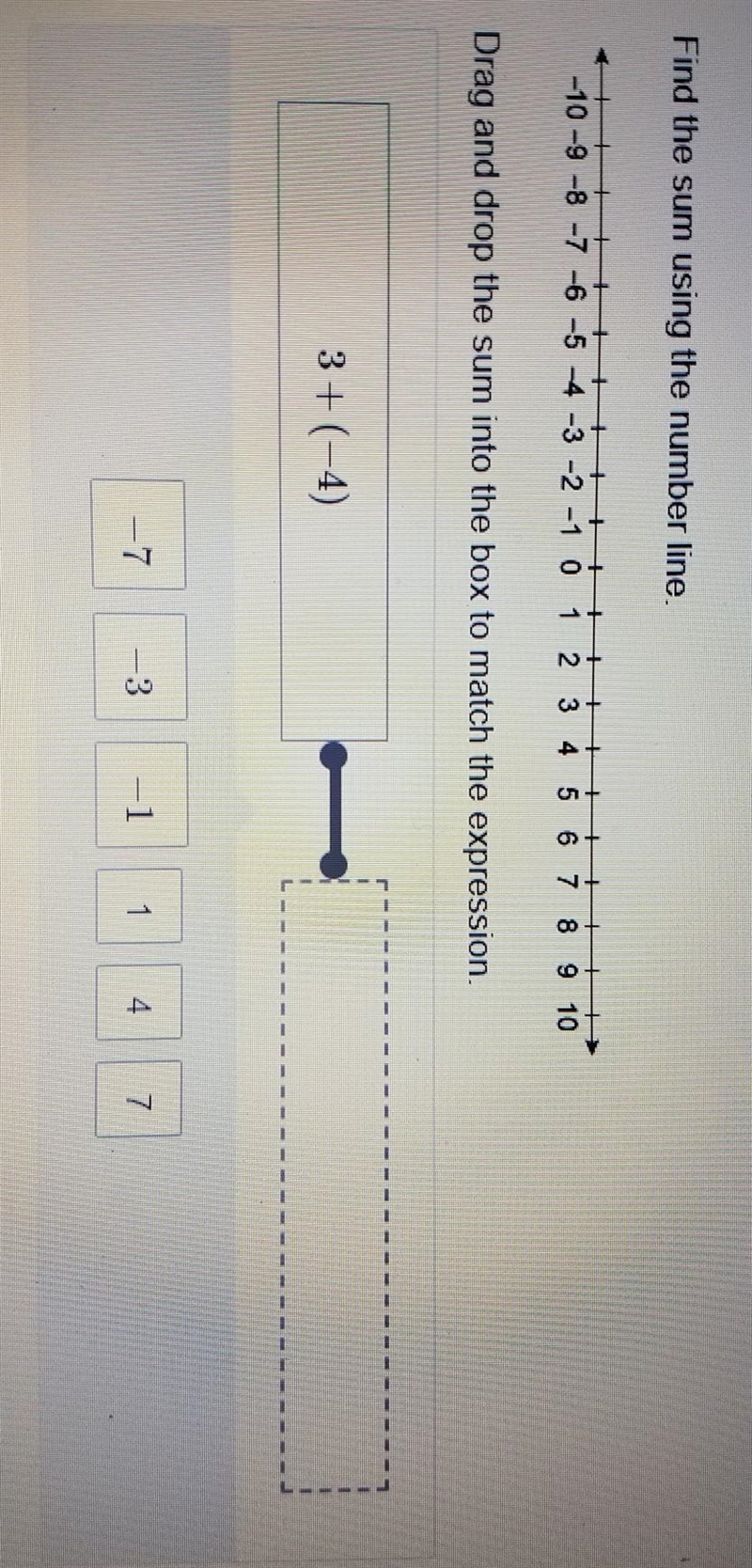 Please help me out. find the sum using the number line ​-example-1