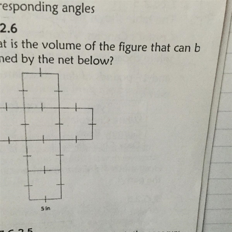 What is the volume of the figure that can be formed by the net below?-example-1