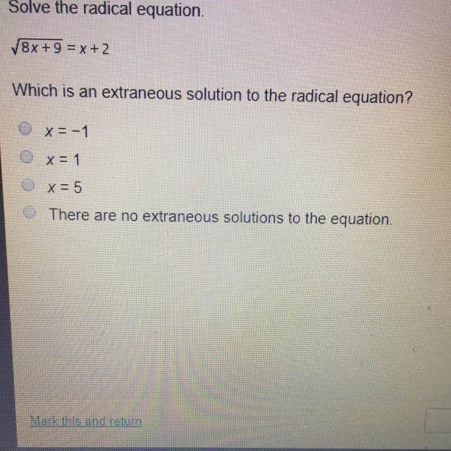 Solve the radical equation.-example-1