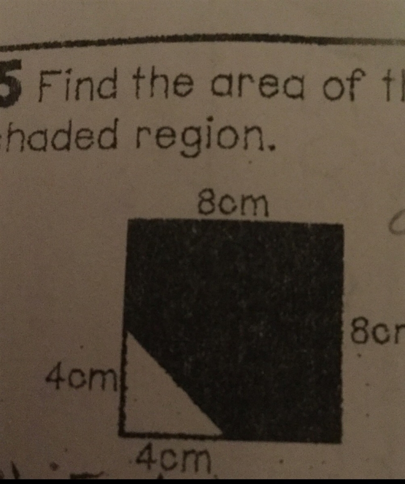 Find the area of the shaded area. PLEASE HELP 25 POINTS!!!-example-1