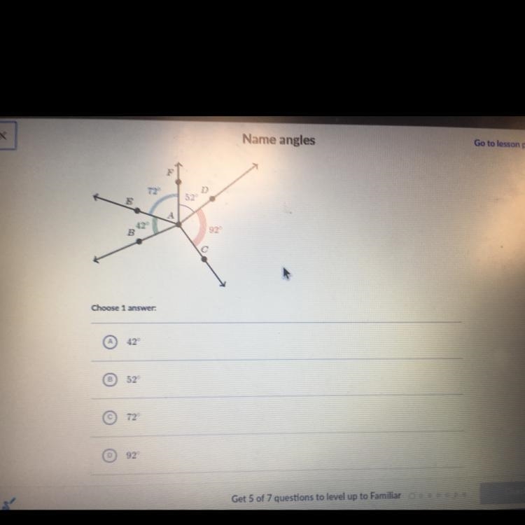 What is the measure of CAD?-example-1