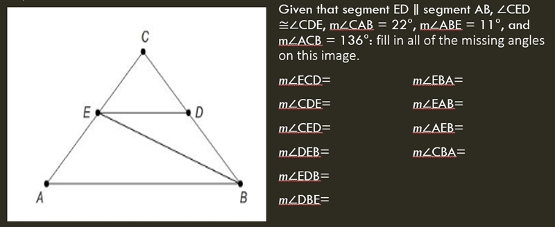 PLEASE HELP SEMESTER ENDING Fill in the missing angles for the image-example-1