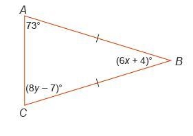 50 Points What is the value for x? Enter your answer in the box. x =-example-1